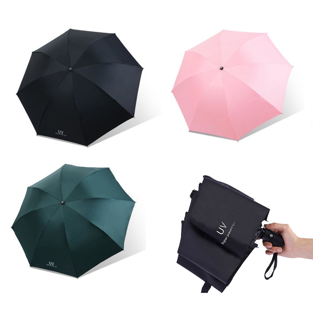 Automatic Reverse Umbrella 8 Bone Tri-fold Reverse Umbrella Letter Anti Uv Umbrellas Automatic Adjustable Lightweight Parasol