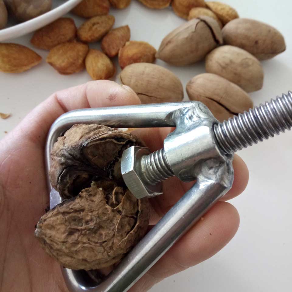 Nut Opener Machine Walnut Sheller Tool Stainless Steel Macadamia Nut Opener Opening Household Kitchen Accessories Gadgets