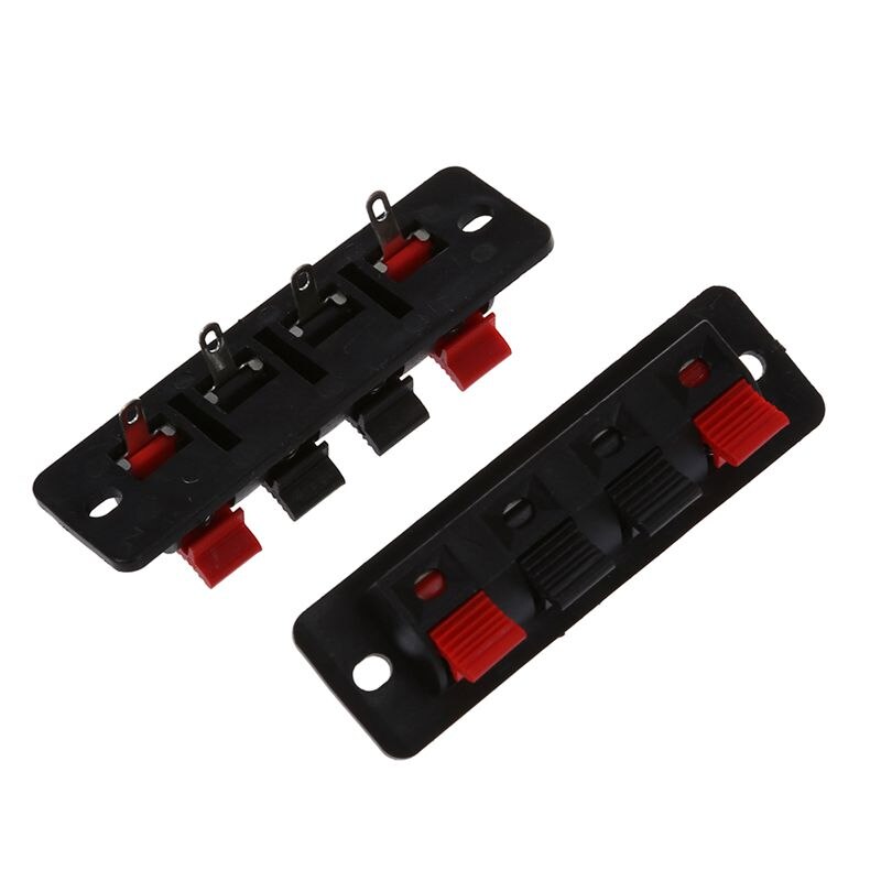 10 Stuks Pcb Mount 1 Rij Verticale 4 Positie 4 Pin Speaker Terminal Connector: Default Title