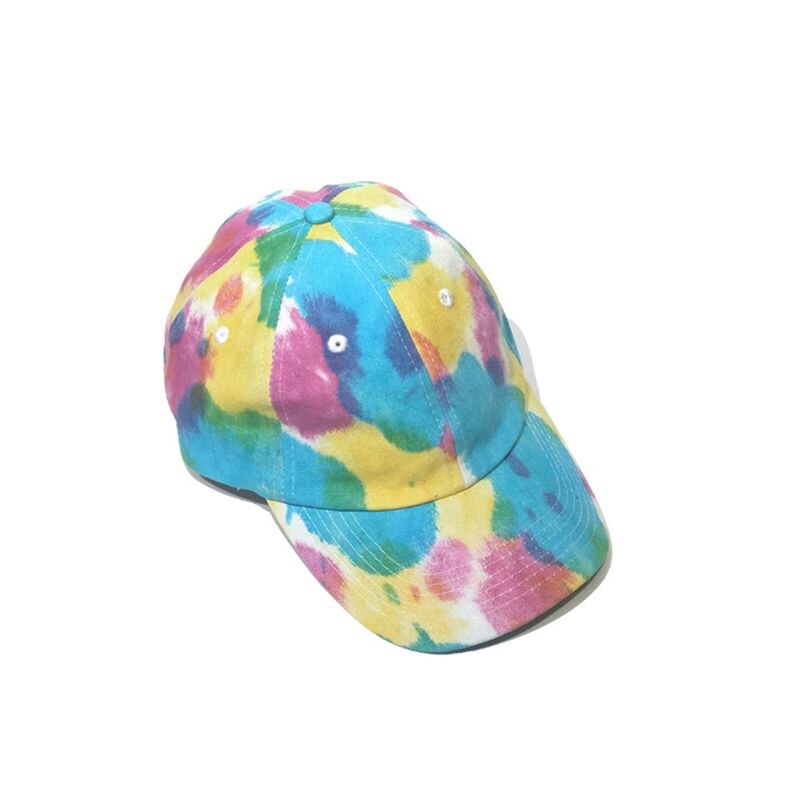 Unisex Solid Color Baseball Cap Outdoor Tie-Dye Cap Sun Hat Adjustable Sports Caps Accessories