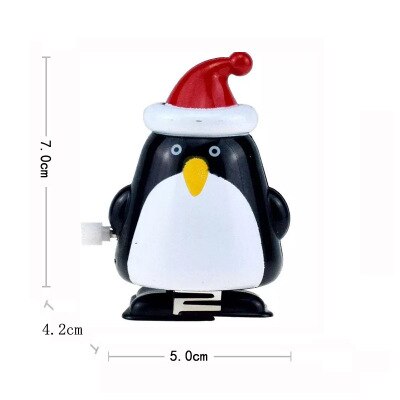 Muchos tipos de Papá Noel, muñeco de nieve, pingüino, juguetes clásicos de cuerda, juguetes de cuerda de navidad, para niños: 06
