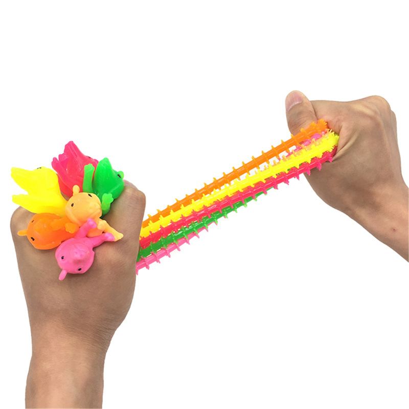 3Pcs Worm Noodle Stretch String Tpr Touw Anti Stress Speelgoed String Fidget Autisme Vent Speelgoed