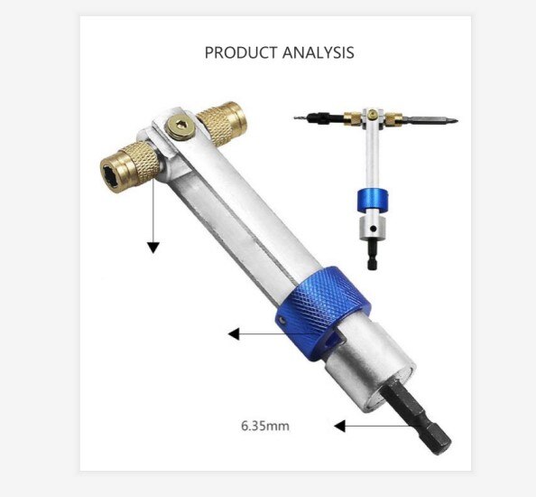 20pcs Swivel Head Drill Driver Bit Set Quick-Change HSS Countersink Drill Driver Bit Screwdriver Drilling Home Tool Set with Box