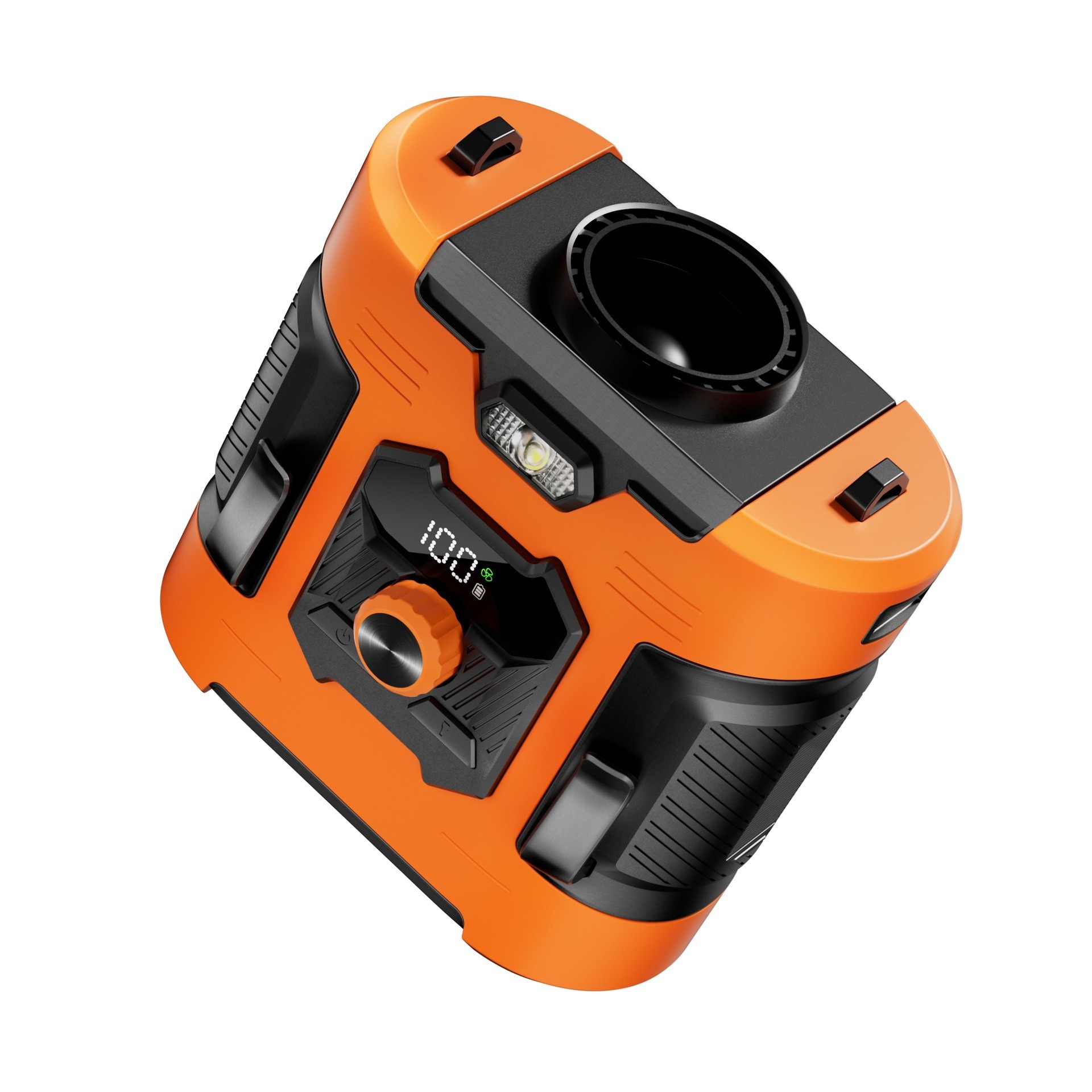 draagbare snelle, op de taille gemonteerde ventilator voor buitensporten en kamperen - USB-oplaadbaar met Power Bank-functie, 8000Amh