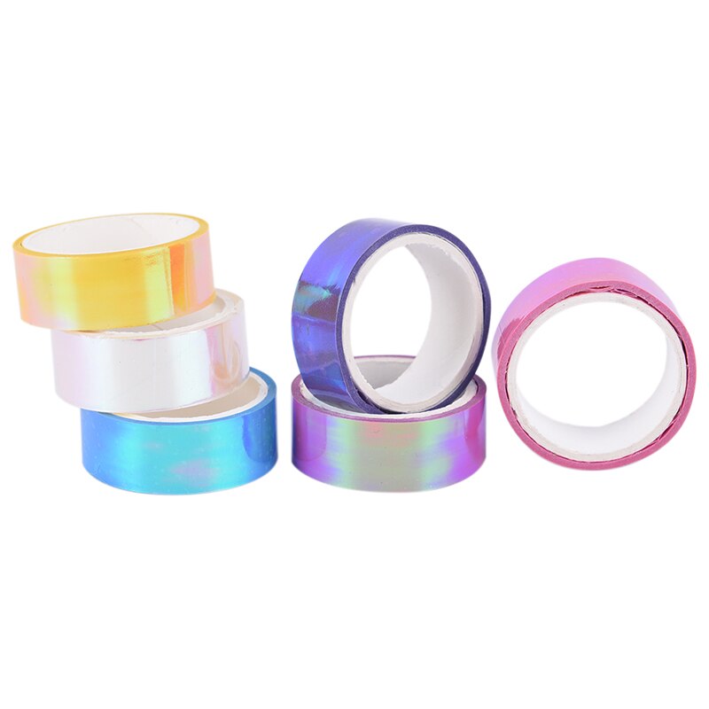 5m Rhythmic Gymnastics Decoration Holographic RG Prismatic Glitter Tape Hoops Stick 500cm x 1.5cm