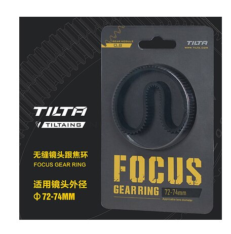 Tilta Tiltaing Seamless Focus Gear Ring 360 ° Rotation Silent Follow Focus Ring For SLR DSLR Camera Accessorie: 72-74mm