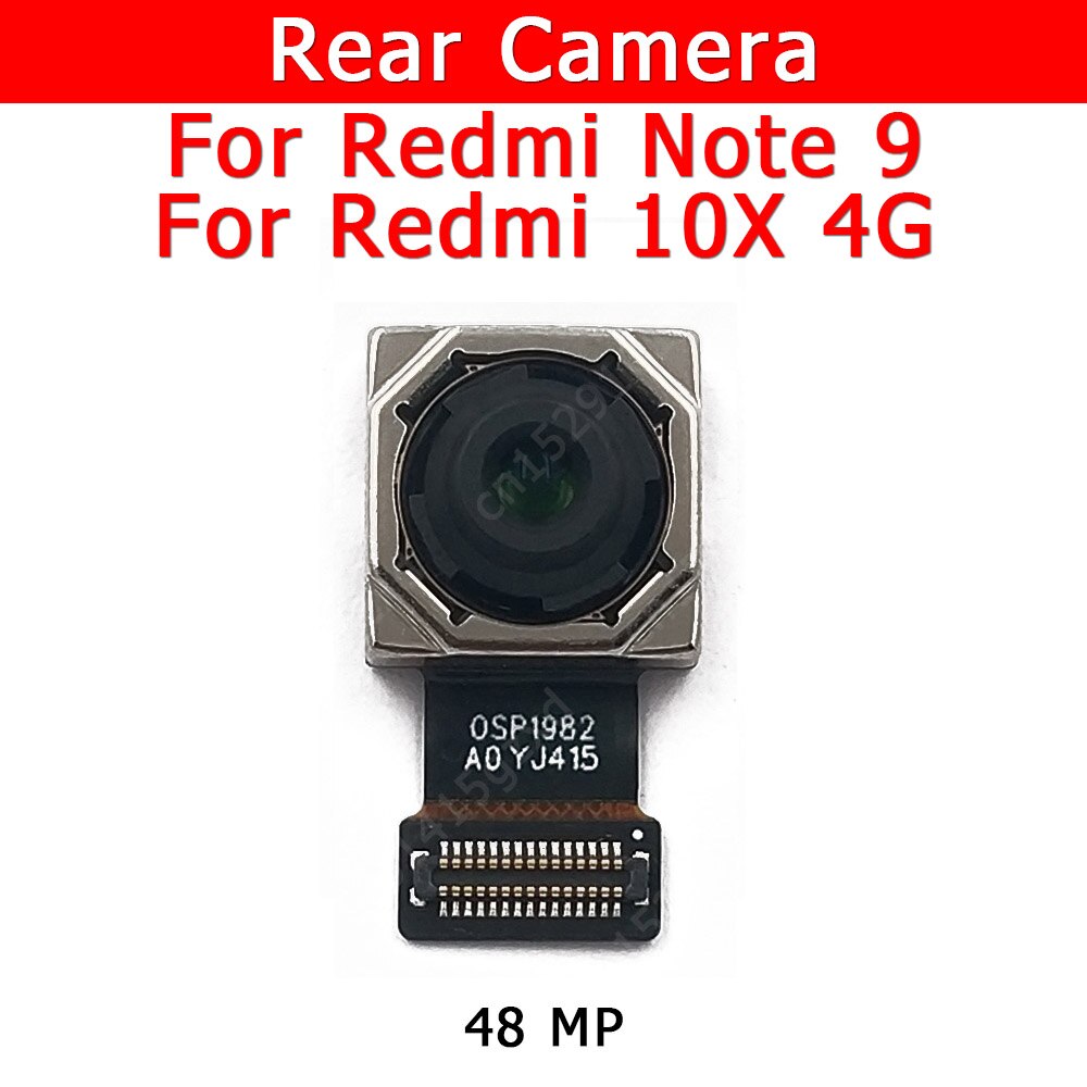 Original Rear Camera For Xiaomi Redmi Note 9 10X 4G Note9 Back Main Big Camera Module Flex Cable Replacement Spare Parts