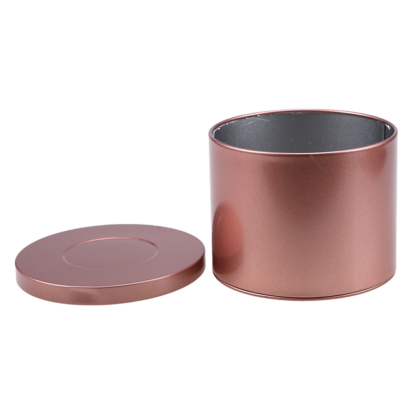 Bærbare teblade kan beholder mini forseglet aluminium opbevaring boks urte stash krukke kaffepulver tin te krukke organizer dåse: Rose guld