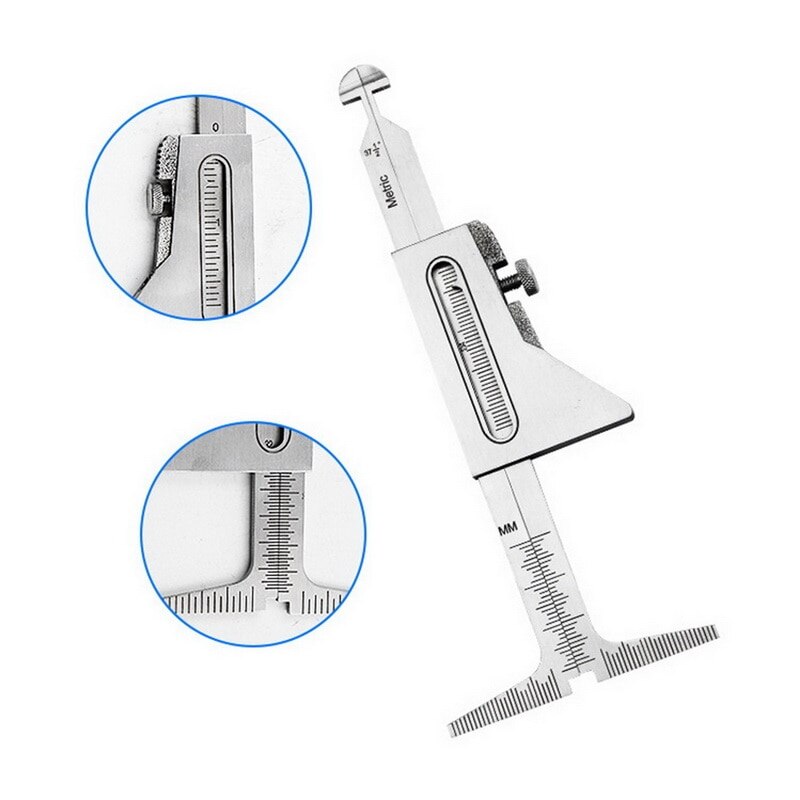 Stainless Steel Welding Gauge HI-LO Welding Pipe Gauge Weld Level Inspection Gage Metric Standard For Measurement Tool