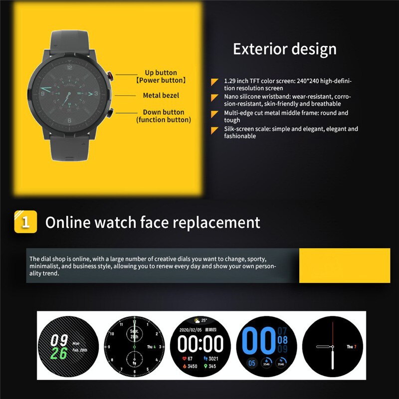 Youpin Haylou LS05S Smart Watch Full Touch Fitness Tracker Blood Pressure IP68 Waterproof Smartwatch Haylou RT For iOS Android