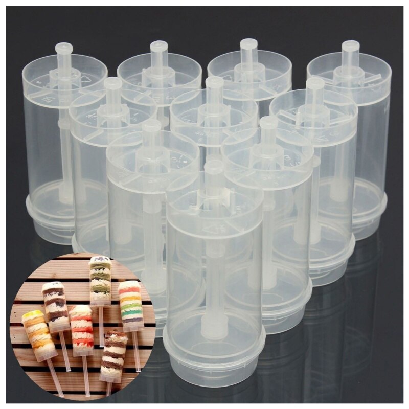 50x Cakes Dessert Push Up Pop Containers Shooter Pop Voor Party Gebruik