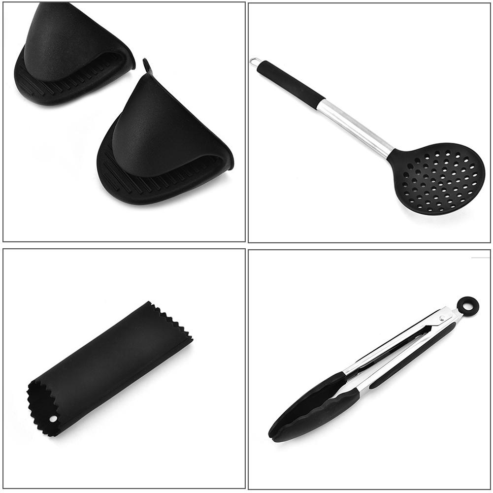 13 -delige set siliconen kookgerei, bpa-vrij, niet-giftig, antiaanbak, hittebestendig