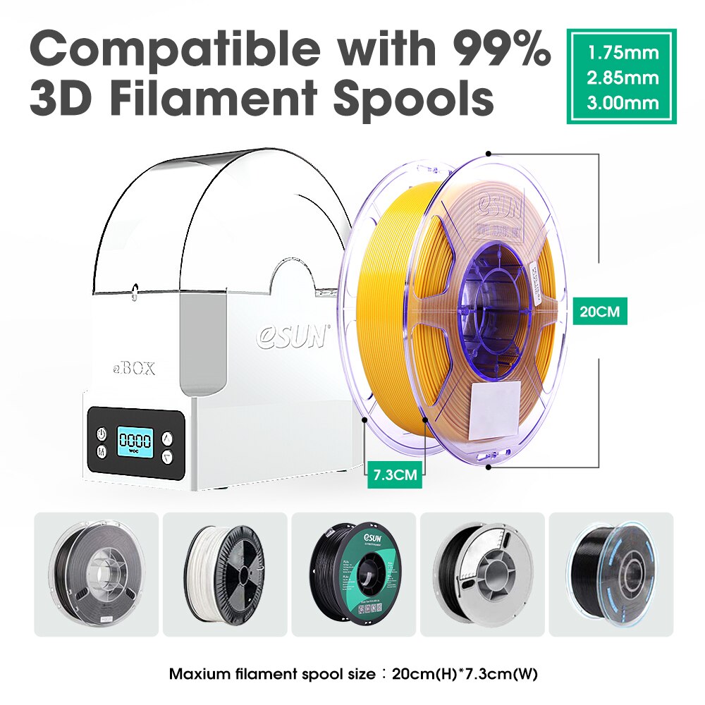 【Clearance】eSUN eBOX 3D Printing Filament Box Filament Storage Holder Keeping Filament Dry Measuring Filament Weight
