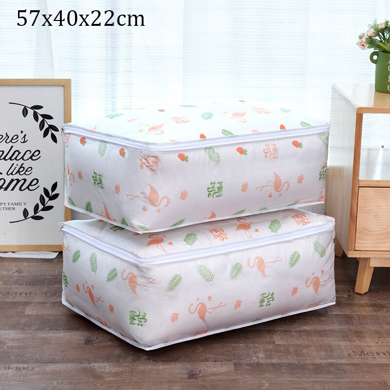 Opvouwbare quilt opbergtas kleding beddengoed deken kast organizer doos zakjes afwerking kast garderobekast container: A1  l 1 stuks