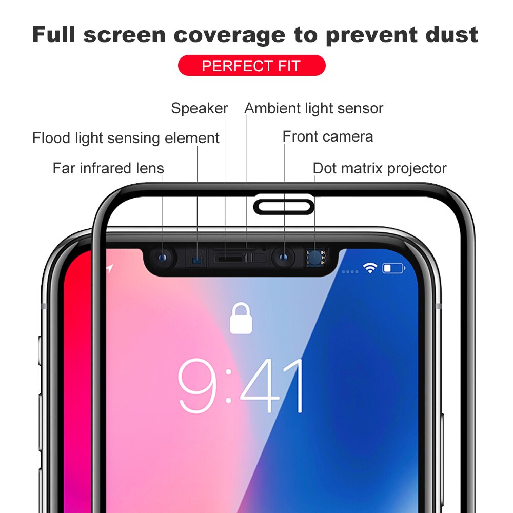 3 stk herdet beskyttelsesglass på til iphone x xs xr xsmax 11 11 pro 11 pro maxclear skjermbeskytter herdet glassfilm