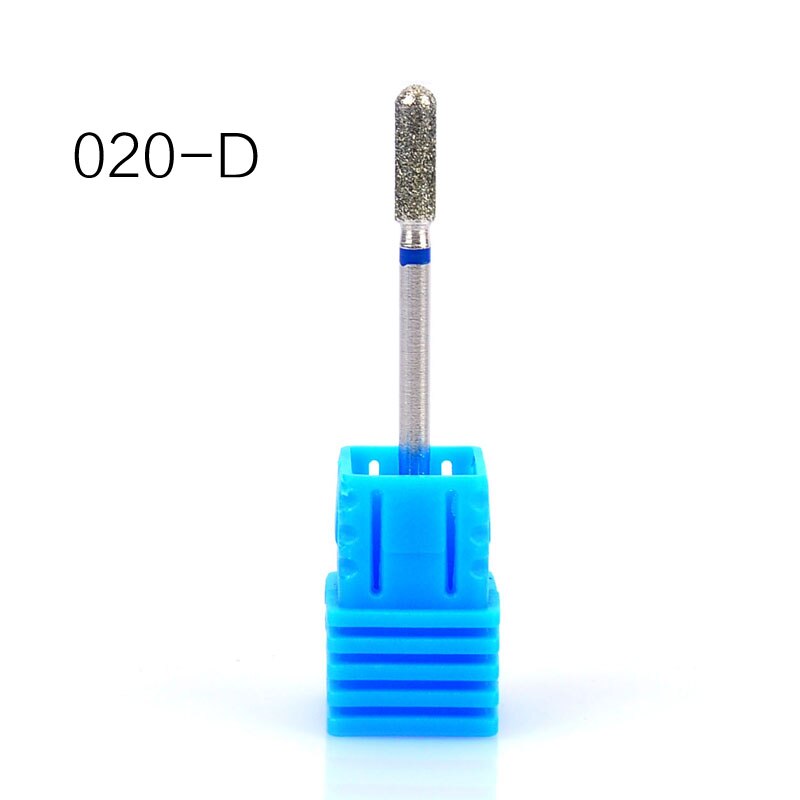 Broca de diamante 6 tipo 3/32, fresa para manicura, cortador para pedicura, máquina eléctrica, dispositivo, herramienta para manicura, fresa: D