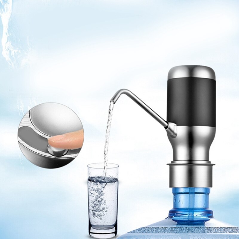 Drinking Water Pump Electric Dispenser 5 Gallon Bottle Desk Top Powerful Rotational Portable for Home Office Use with Switch a