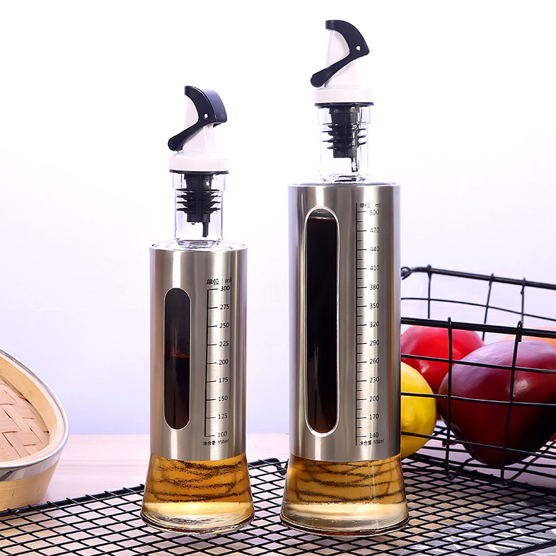 YOMDID Oil Bottle Soy Sauce Olive Oil Vinegar Seasoning Pot Leak Proof Sealed Condiments Storage Bottle Kitchen Tool