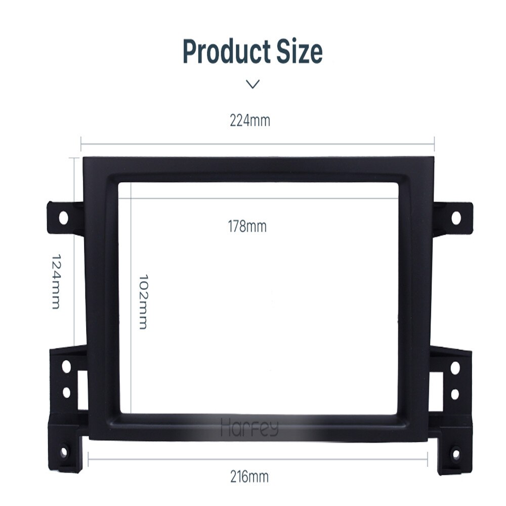 2 Din Frame om Auto Radio Voor Suzuki Grand Vitara 2005 + Gebruik Auto Multimedia Radio Speler Dubbel Din Fascia auto-Styling Accessoires