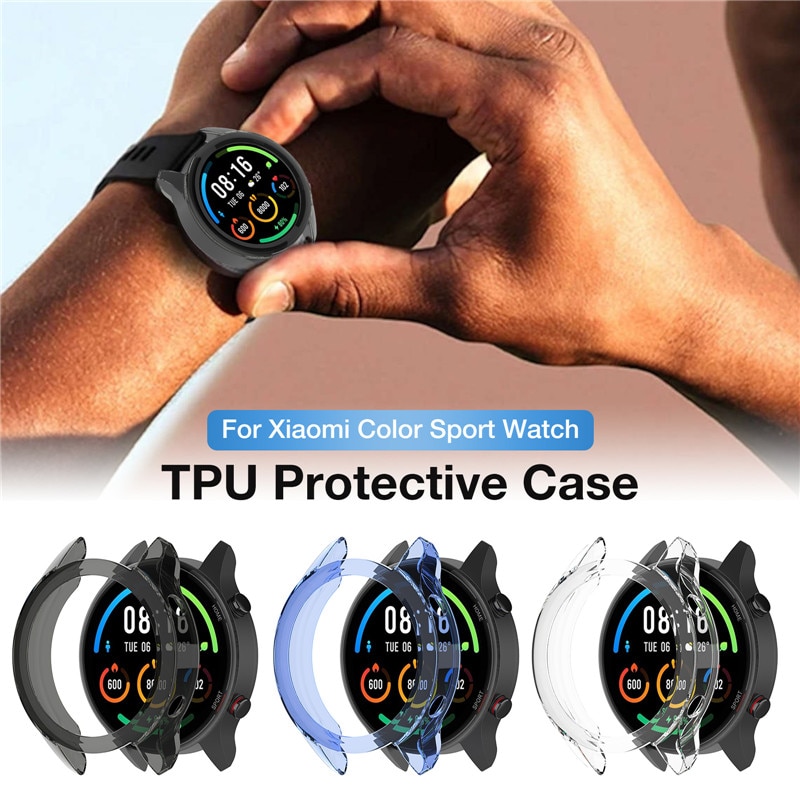 Beschermhoes Voor Xiaomi Mi Horloge Kleur Sport Soft Tpu Shell Bumper Protector Voor Xiaomi Horloge Kleur Global Case cover