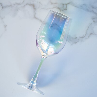 Regenboog wijnglas, champagneglazen met gouden rand, rode wijnbeker, brandewijnglas, champagnecoupe, bar, feest, bruiloft, drinkgerei, accessoires: A