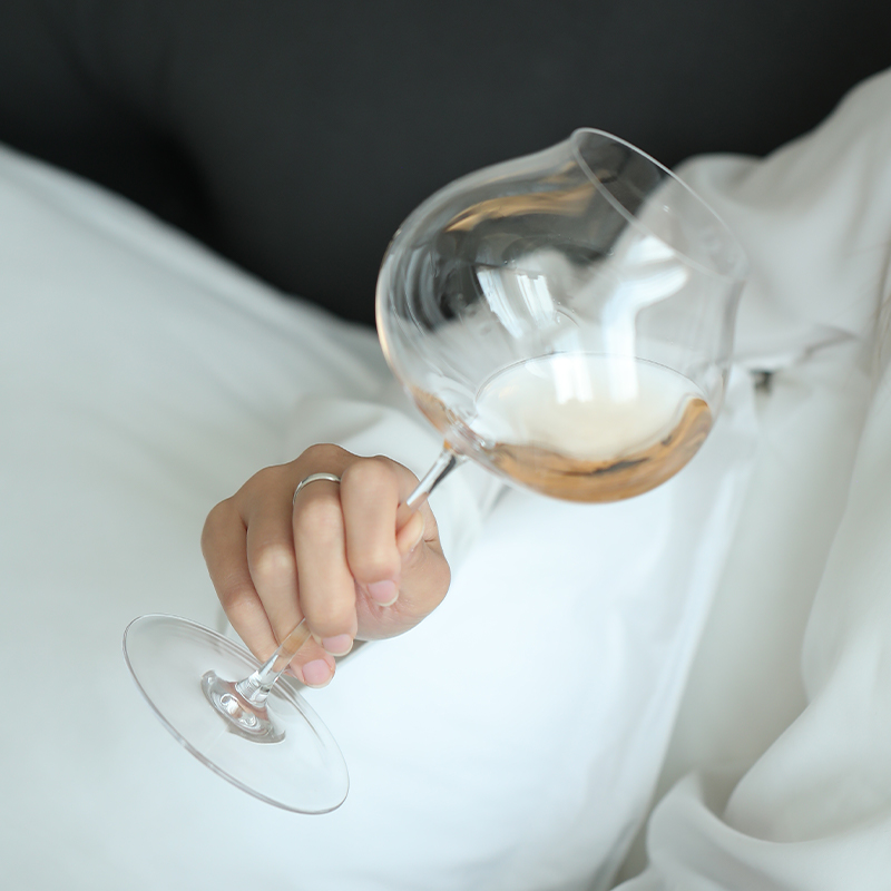 JINYOUJIA Slovakia RONA Style Super Thin Crystal Burgundy Goblet Dark White Wine Glass Sommelier Exclusive Tasting Wine Glass