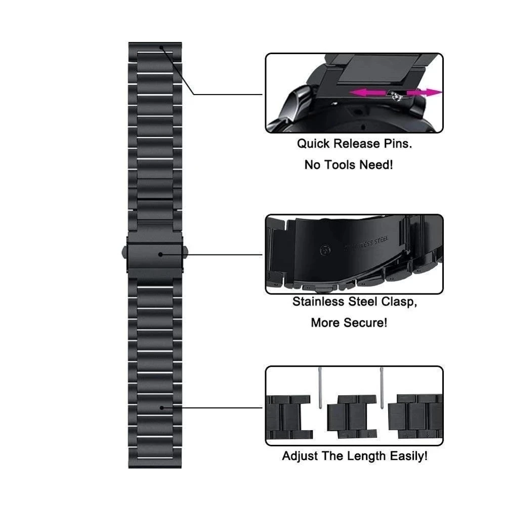 22mm metallarmband för xiaomi watch 2 pro /s4 s3 klockarmband för xiaomi watch  s1 aktiva remmar för miwatch  s2/  färg 2 armband