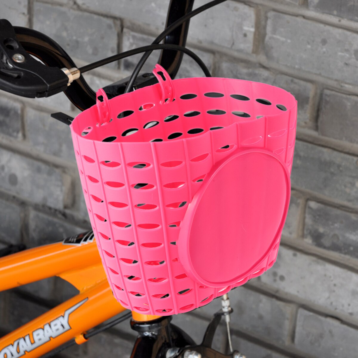 1pc plastik børnecykelkurv aftagelig cykelopbevaringskurv til børnecykel
