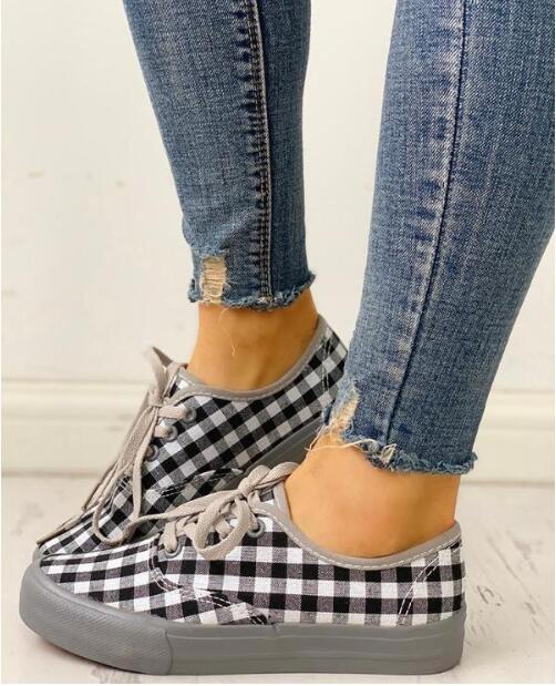 Vrouwen Sneakers Luipaard Klinknagels Schoenen – Grandado