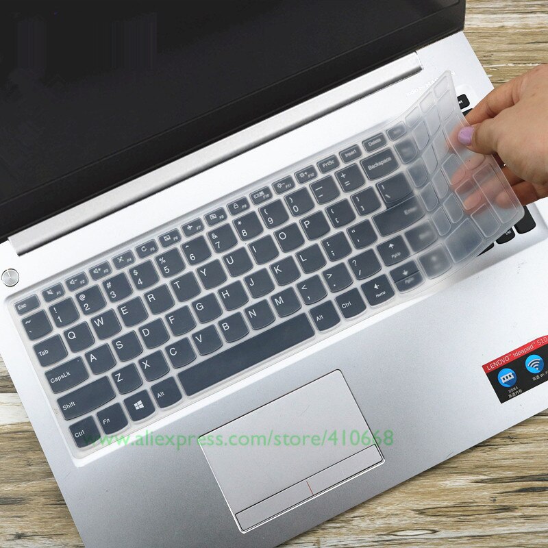 Silcone laptop notebook tastatur cover beskytter til lenovo yoga  c740 (15) c740-15 iml  c 740 15 iml 15.6 tommer med numeriske taster: Klar