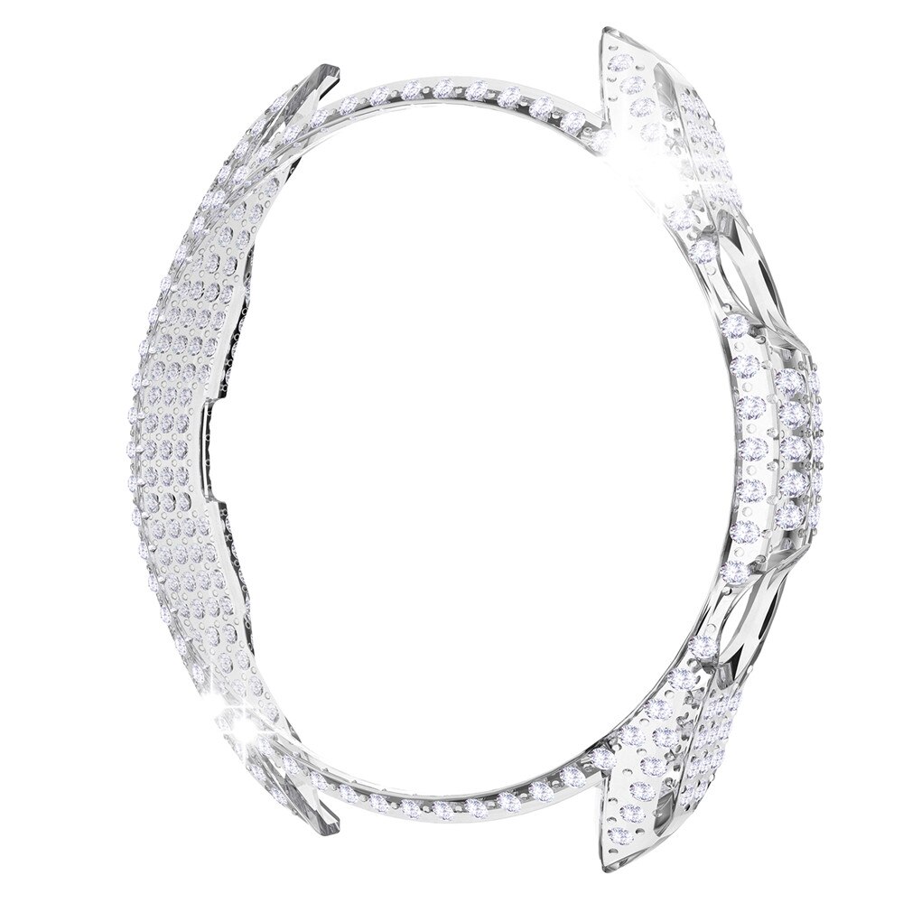 Coque de protection complète en diamant pour Samsung Galaxy Watch 3, 45mm, 41mm, cadre antichoc, tendance, pour femmes: Clear / Watch 3-41mm