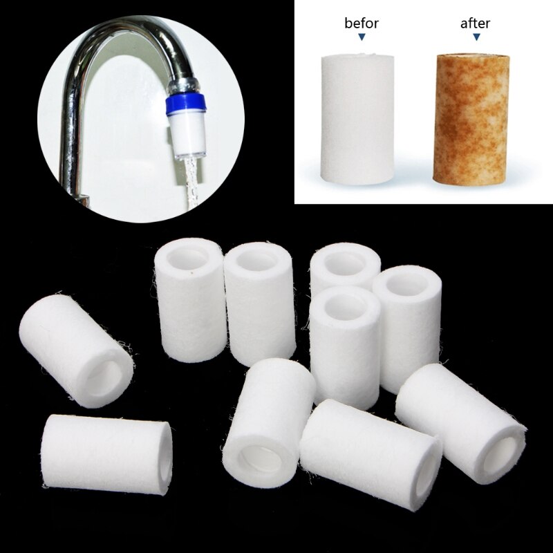 10PCS Water Purifier Remove Rust Test Replacement Water Filter Cotton