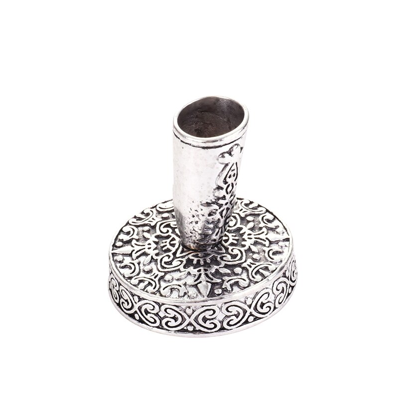 Europese Vintage Veren Pen Pen Stand Metalen Ronde Pen Houder Magie Vulpen Accessoires Rvs Briefpapier