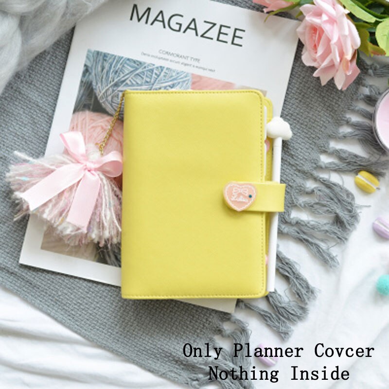 Lovedoki 2020 Dokibook Notebook di Colore Della Caramella Della Copertura A6 Loose-Leaf Tempo Planner Organizer Serie Diario di Appunti del Personale: NO7 only Cover