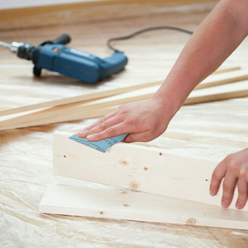 20Pcs Sandpaper Silicon Carbide Plated Grinding metal Glass Wood Set Replacement