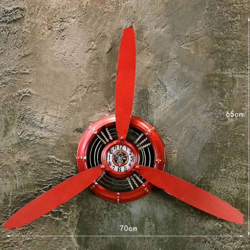 Vintage Industriële Stijl Decoraties Vliegtuig Propeller Ijzeren Muur Decoratie Bar Internet Cafe Hanger Wanddecoratie: Red1