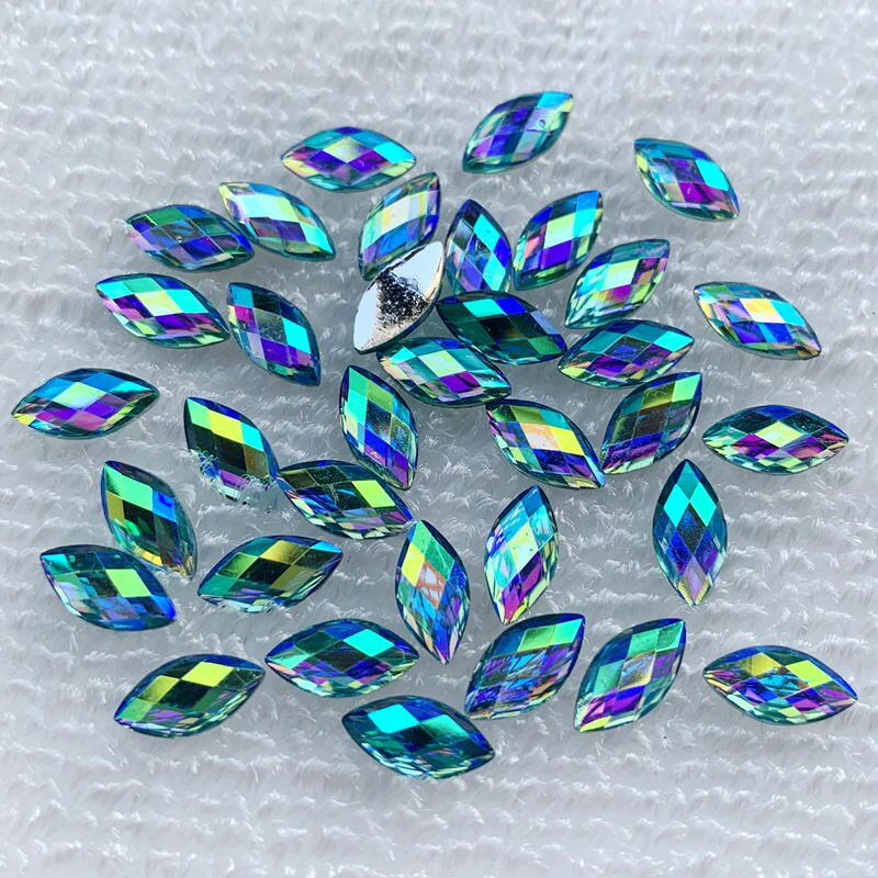 120 Stuks Paard Eye/Resin Strass Ab Kristal Is Gebruikt Als Accessoires Voor Kleding Tas Handwerk Decoratie En Nail art: B035.