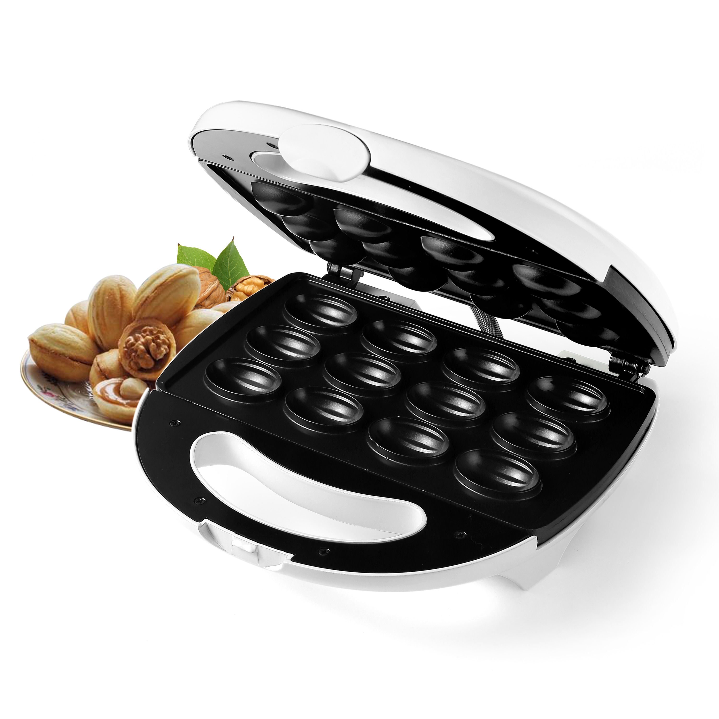 Electric Walnut Cake Maker Waffle Automatic 12 Holes Nuts Cake Maker Cooking Appliances Breakfast Non-stick Cook Plates Sonifer