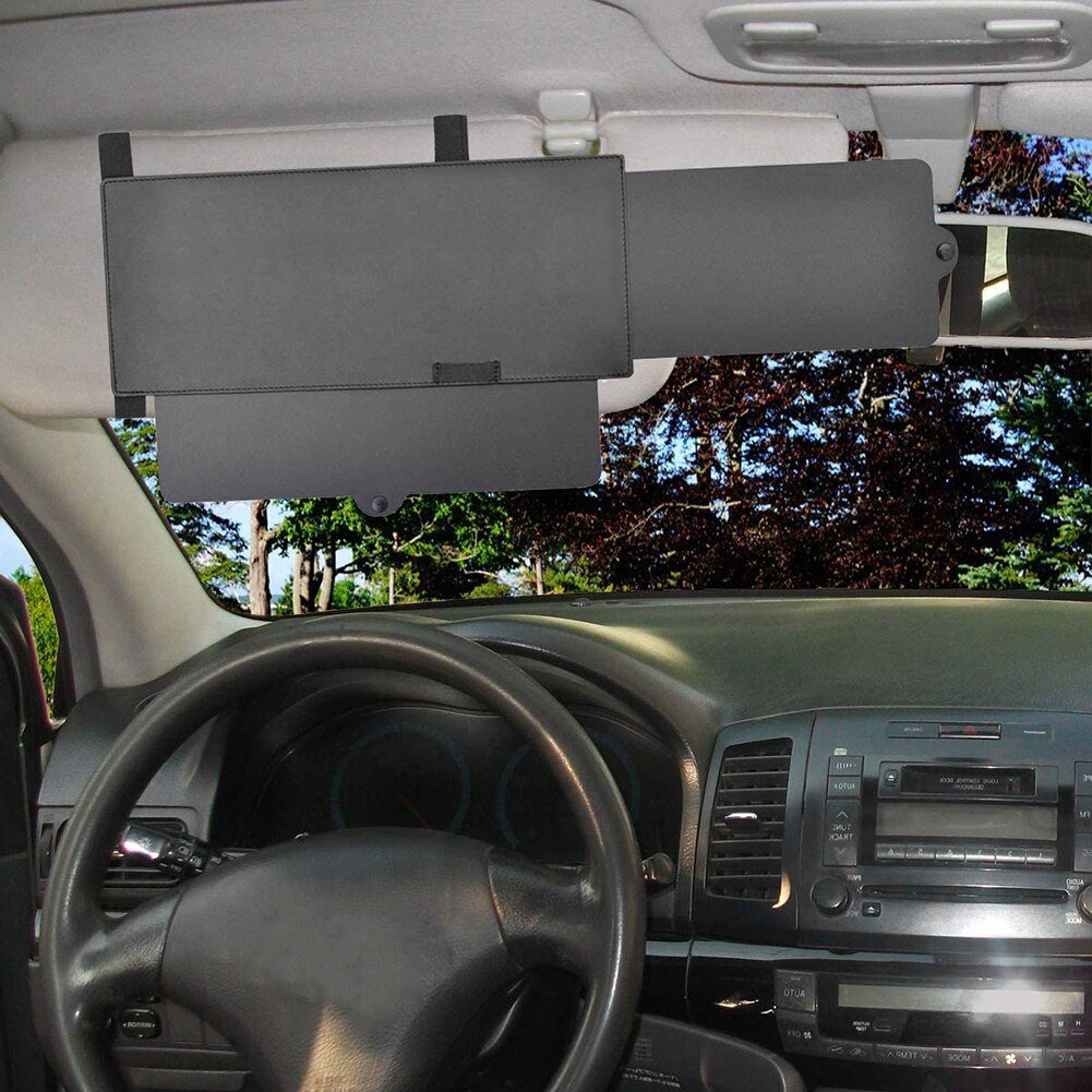 Extension de pare-soleil Anti-éblouissement pour voiture, 1 pièce, bloquant les rayons UV, pare-brise en PU, fenêtre de voiture, pare-soleil gauche droite, antichoc