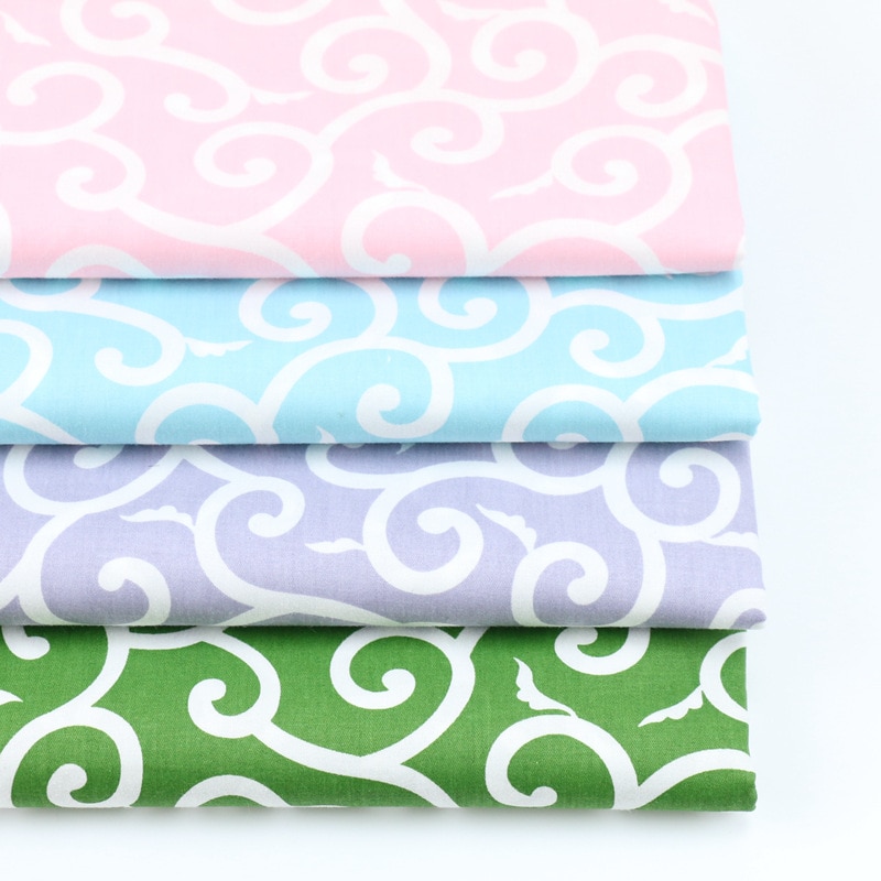 100X160Cm Japanse Stof Gunstige Wolken Katoen Stof Handgemaakte Patchwork Doek, Diy Textiel Tissue Quilten Naaien Stof