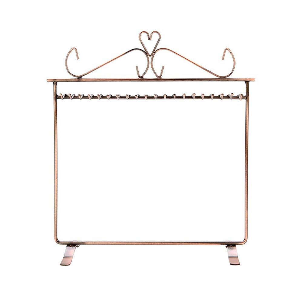 Vintage Sieraden Hanger Ketting Oorbel Duurzaam Metalen Rek Display Stand Houder Lichtgewicht Opslag Organisatie: Antique Brass