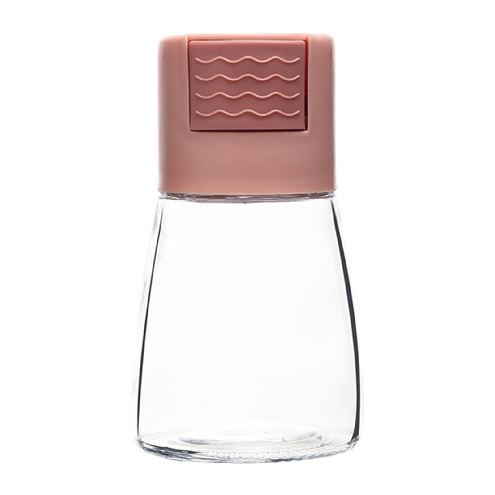 Conteneur à épices multi-usages, Type bouteille de sel quantitatif, pour la friture de la cuisine à la maison: Rose
