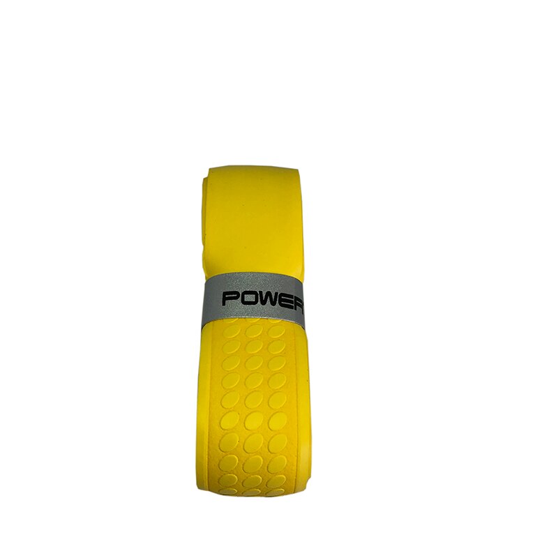 1Pc Retail Tennis racket handle grip tennis racket grip thick racquet sweatband grip pressure point badminton racket grip 1.80mm: yellow
