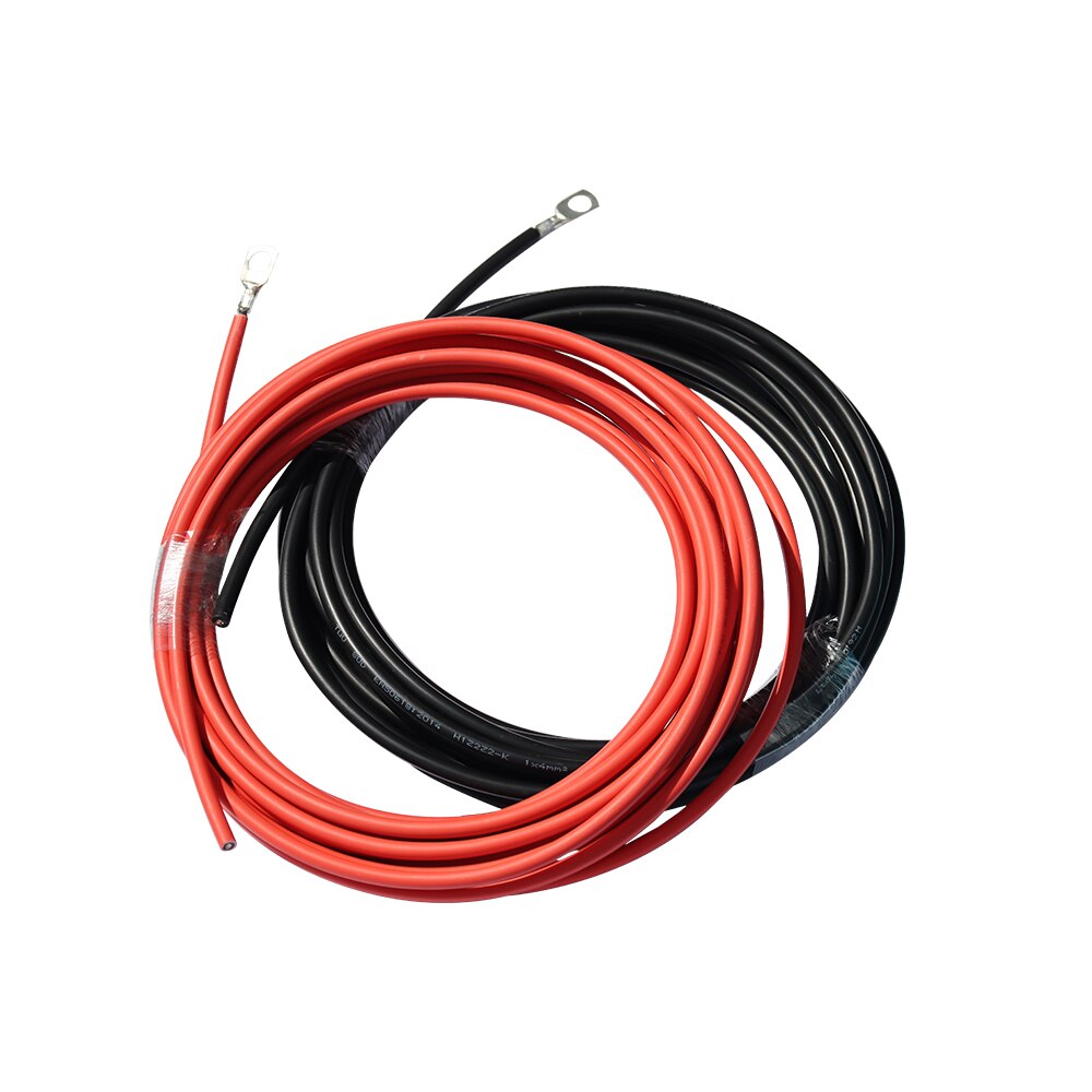 Solar Cable Connector 3m/6m/8m/10m 10ft/20ft/26ft/33ft 2.5mm 14AWG Copper Black and Red for solar panel battery TUV Approval PV