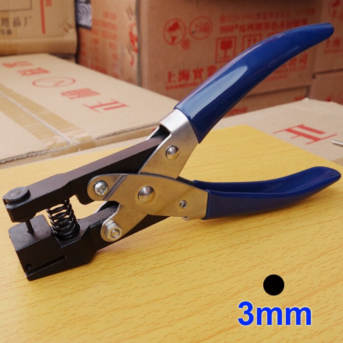 Perforadora de pvc para tarjetas, perforadora de ranura, tamaño del agujero 2mm 3mm 4mm 5mm 6mm: 3mm rould hole