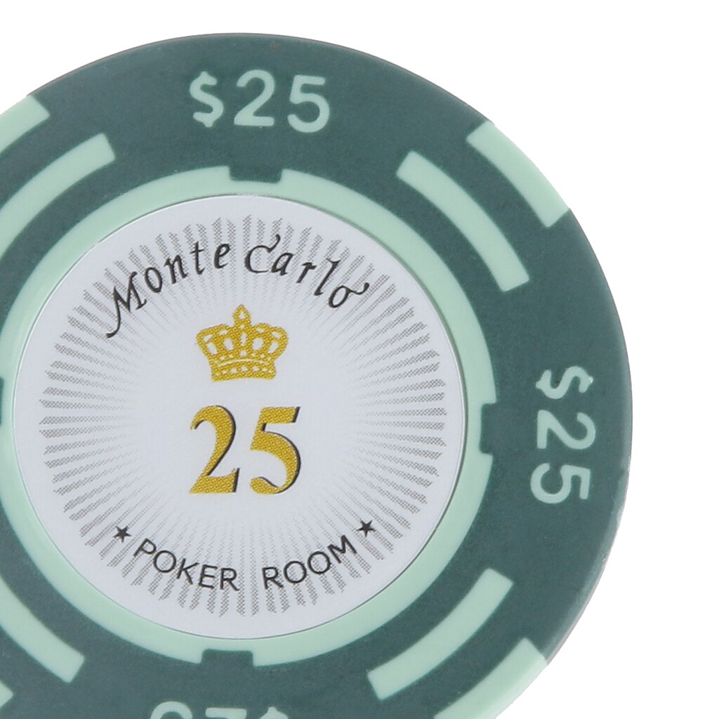 Magideal 25 Dollar Gezicht Waarde Monte Carlo Poker Room Label Casino Game Chips