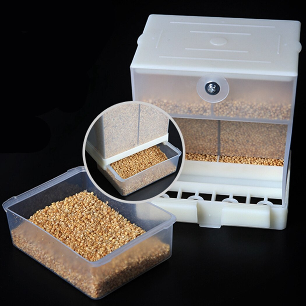 1PC Automatic Birds Feeder Poultry Feeding Tool Fodder Food Container Splashproof Storage For Pigeon Parrot Chicken