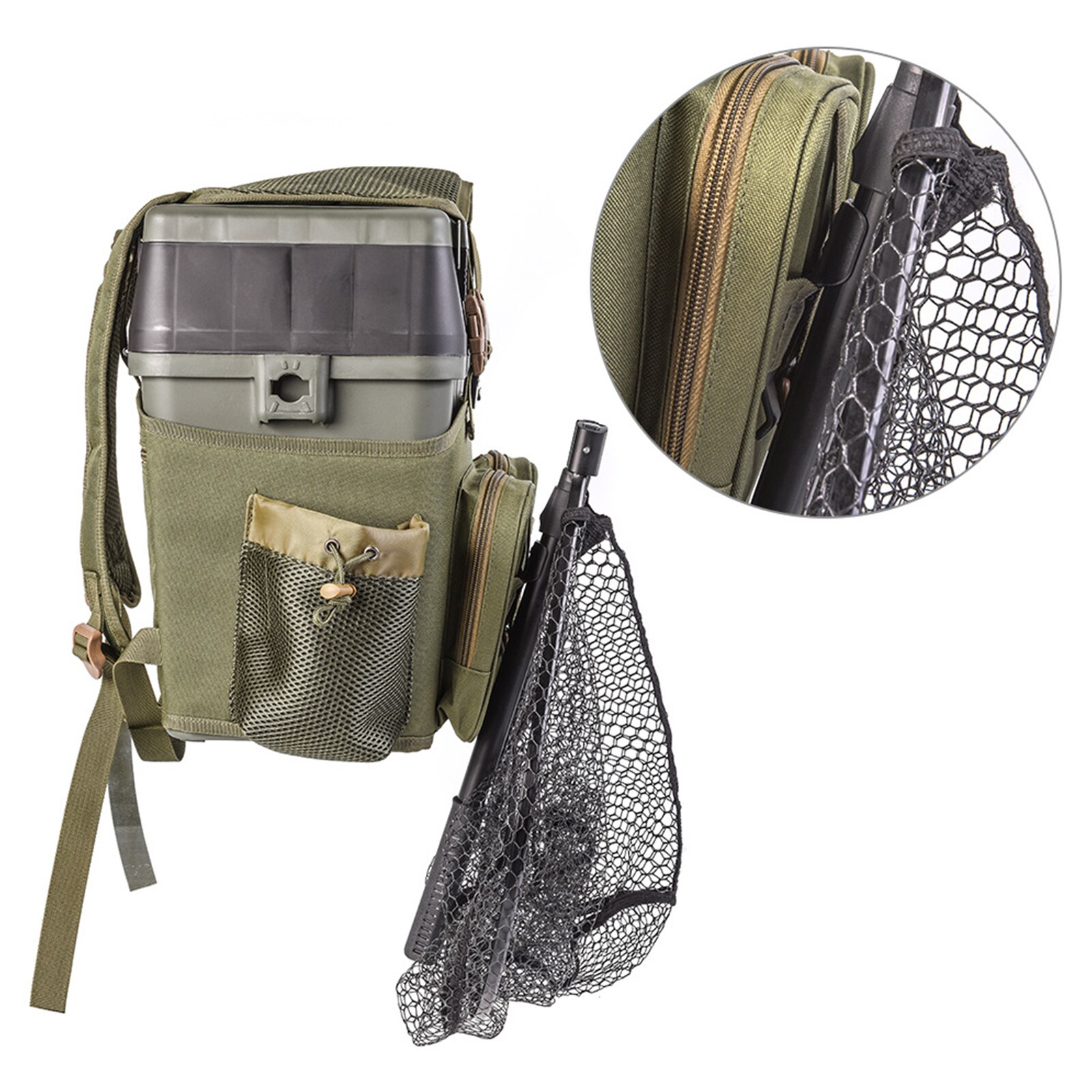 Épuisette Pliable En Aluminium – Filet à Poissons Avec Manche 20 Pouces