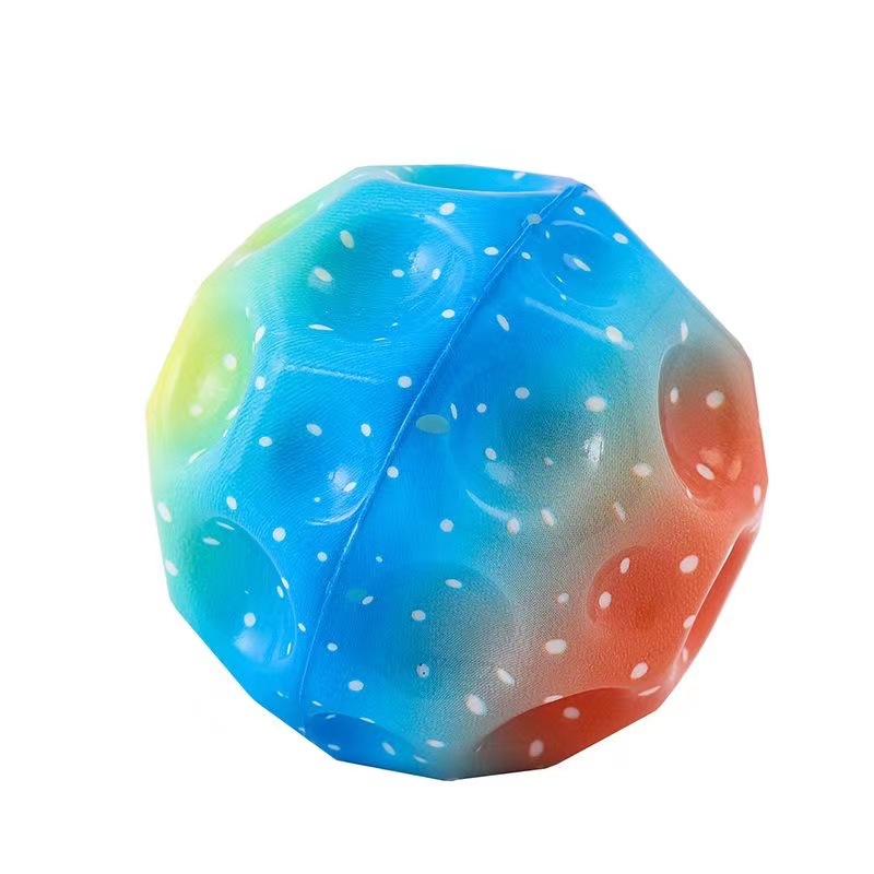 Bola quicando extrema alta com luz led bola espacial brilhante crianças brinquedos ao ar livre brinquedos fidget alívio do estresse buraco bola
