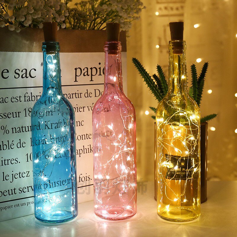 6pcs a pack string LED Fairy cooper wire light Gypsophila Icicle LED String Christmas Party Garland table lamp decor